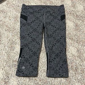 Athleta womens size medium gray/black leggings